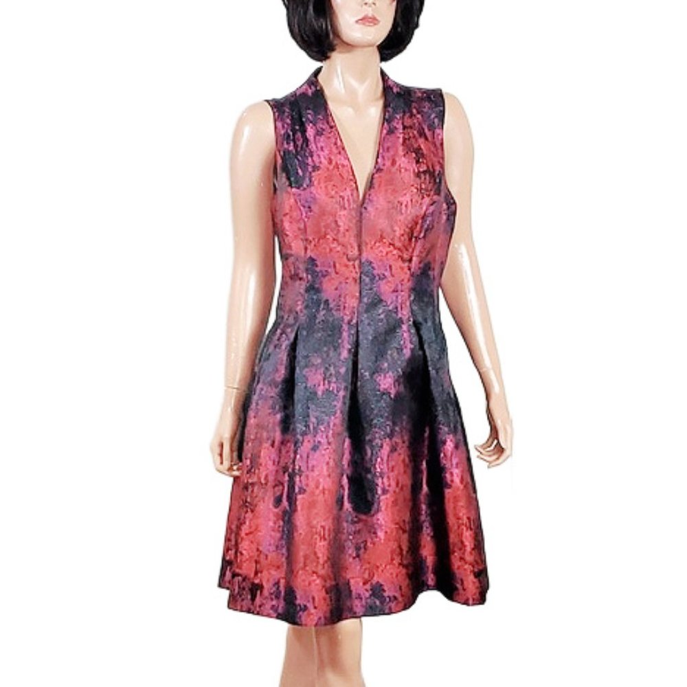 Vince Comuto Jacquard Cocktail Dress
